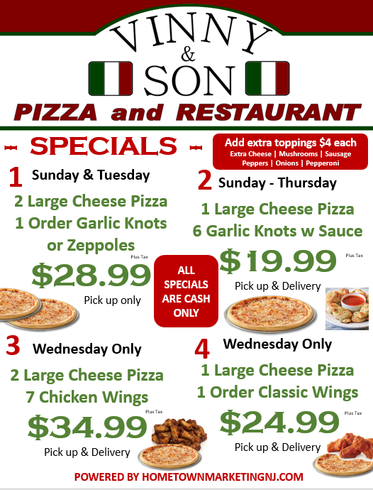 vinny and sons specials 3.5.24